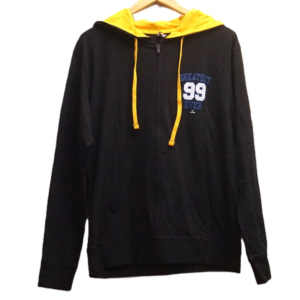 Next Level Black & Goldenrod Hoodie Jacket with “Greatest Ever 99” Medium